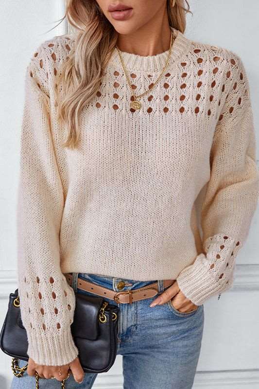 Women's Open Stitch Knit Sweater