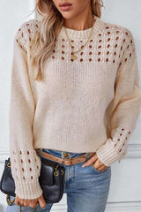 Women's Open Stitch Knit Sweater