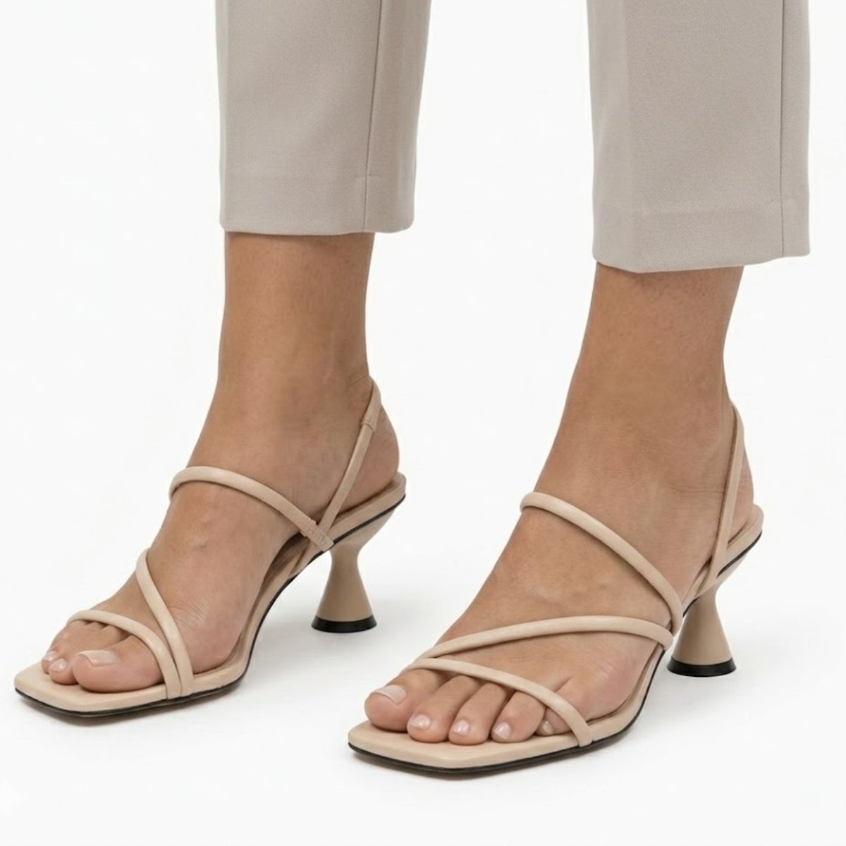 Women's Square Toe Strappy Sandals