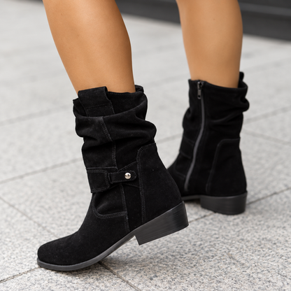 Women's Slouch Suede Ankle Boots
