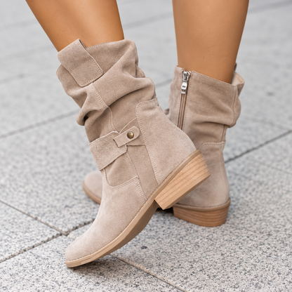 Women's Slouch Suede Ankle Boots