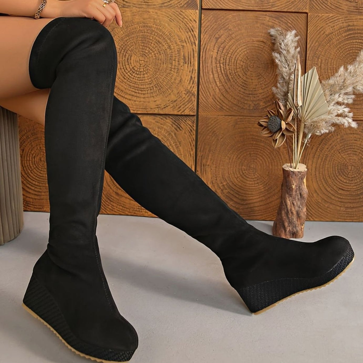Women's Suede Over Knee Boots