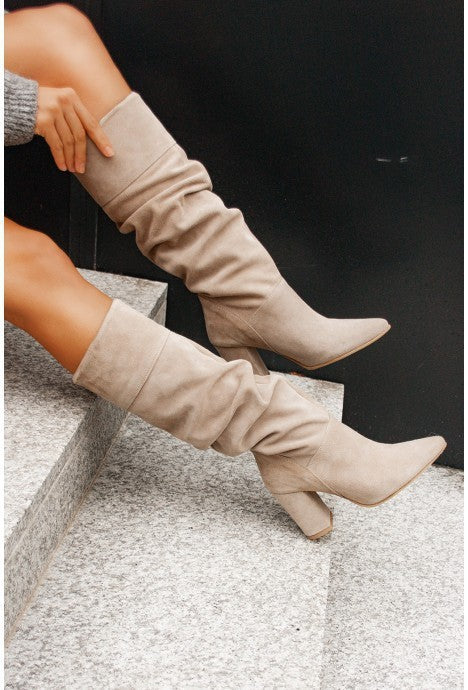 Women's Slouch Suede Knee Boots