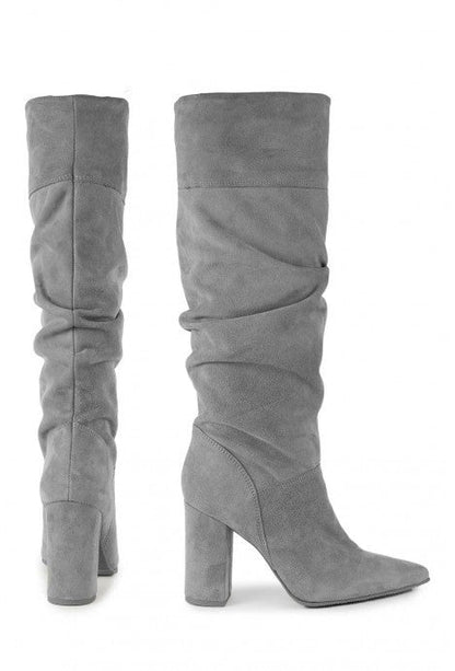 Women's Slouch Suede Knee Boots