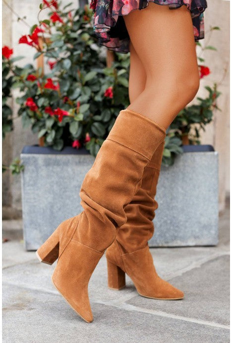 Women's Slouch Suede Knee Boots