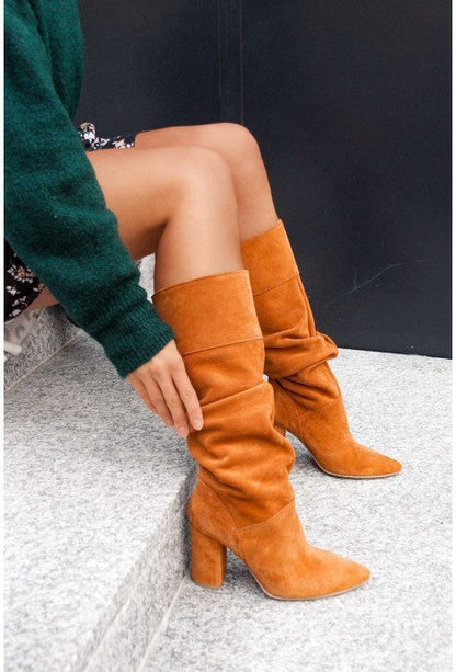 Women's Slouch Suede Knee Boots