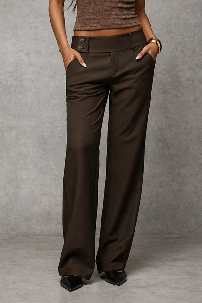 Women's Wide Leg Tailored Trousers