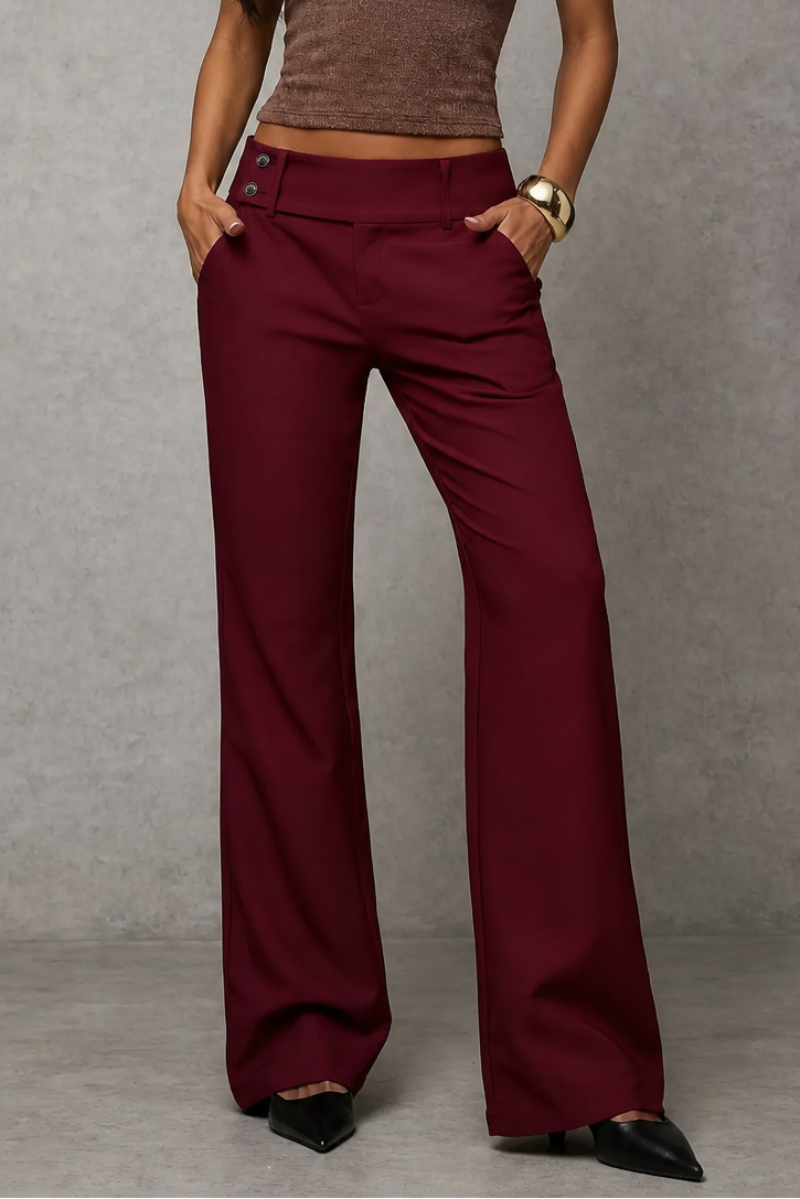 Women's Wide Leg Tailored Trousers