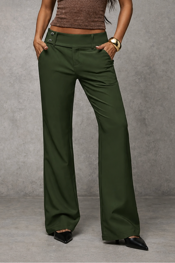 Women's Wide Leg Tailored Trousers