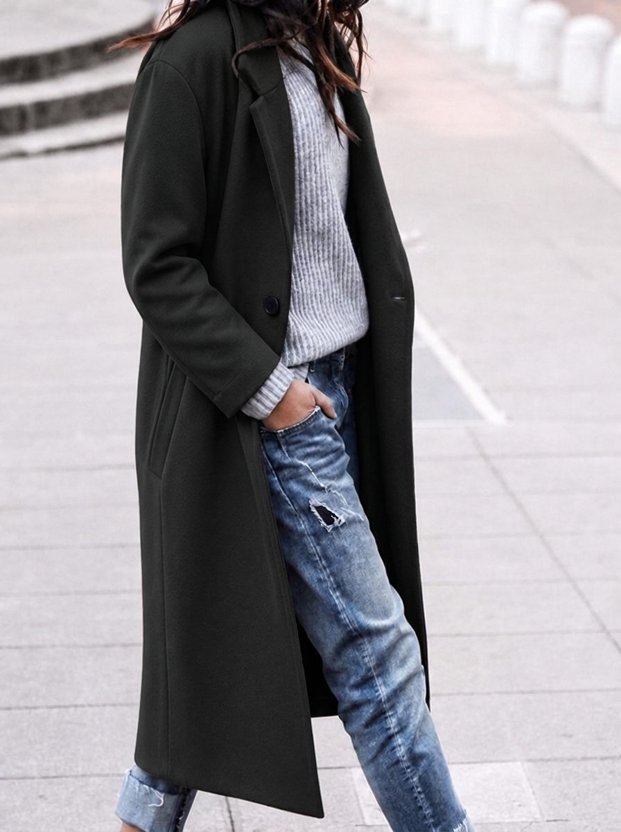 Women's Classic Camel Wool Coat