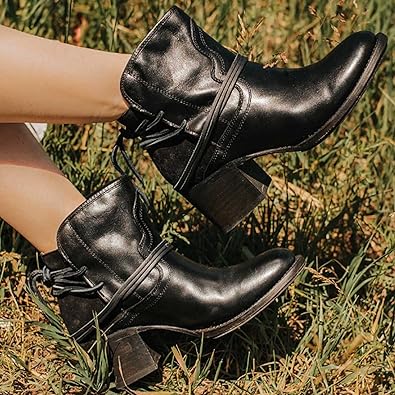 Women's Western Lace Ankle Boots