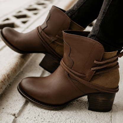 Women's Western Lace Ankle Boots