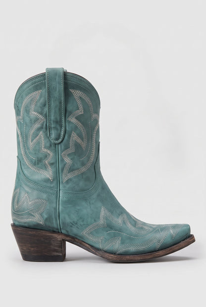 Women's Embroidered Western Ankle Boots