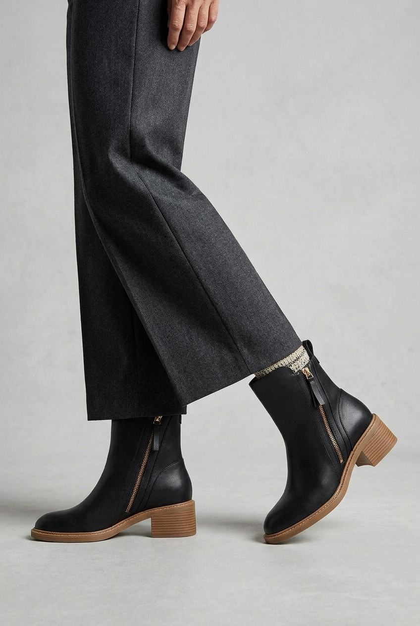 Women's Stylish Block Heel Boots