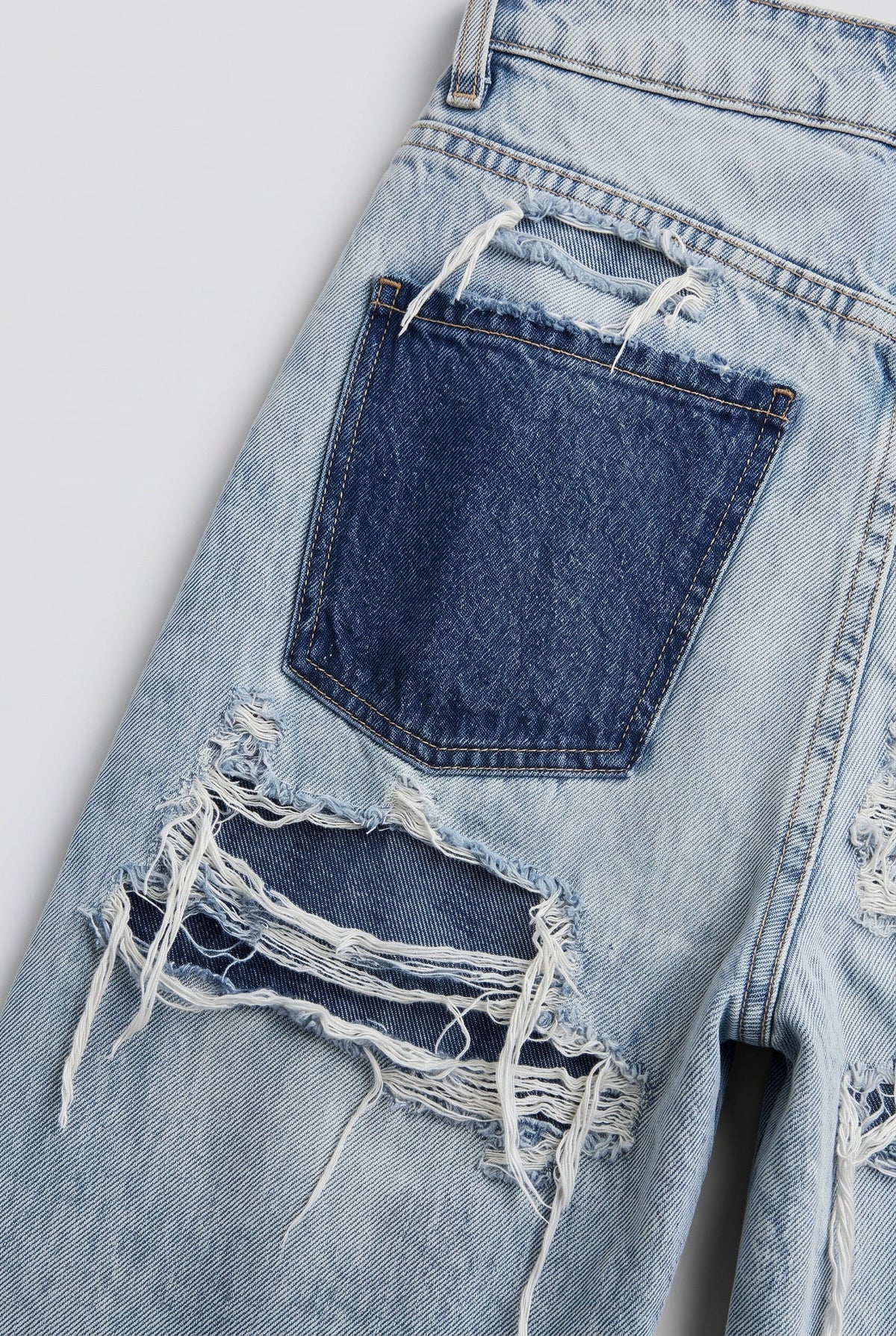Women's Ripped Straight Leg Jeans