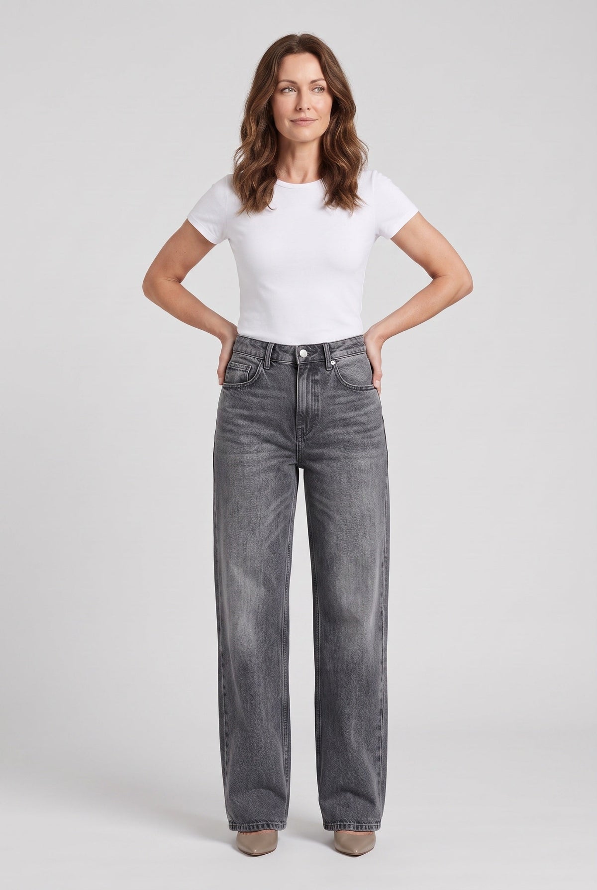 Women's Ripped Straight Leg Jeans