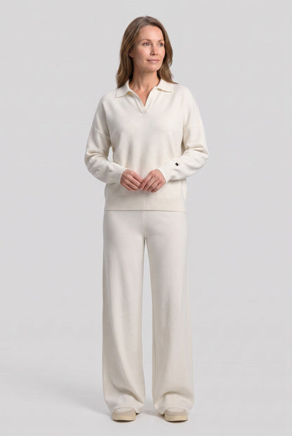 Women's Polo Knit Lounge Set