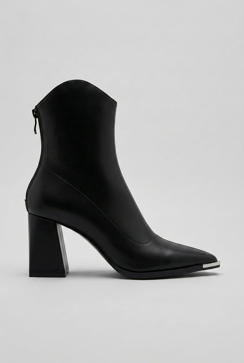 Women's Pointed Block Heel Boots