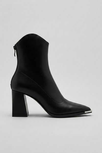 Women's Pointed Block Heel Boots