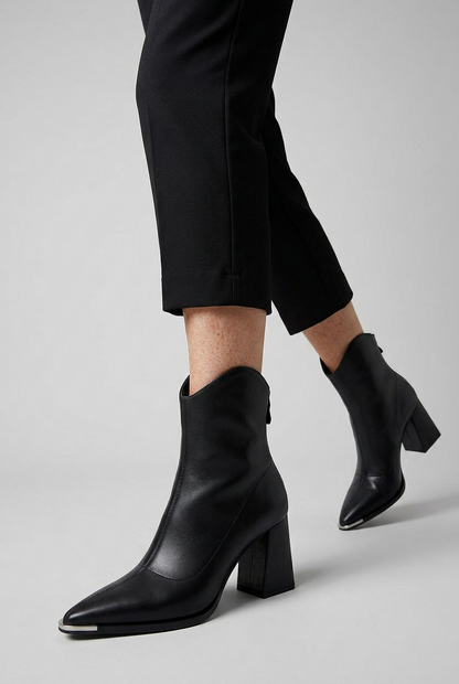 Women's Pointed Block Heel Boots