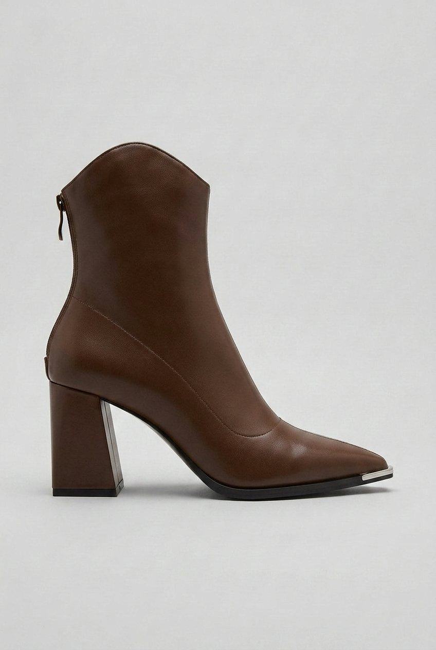 Women's Pointed Block Heel Boots