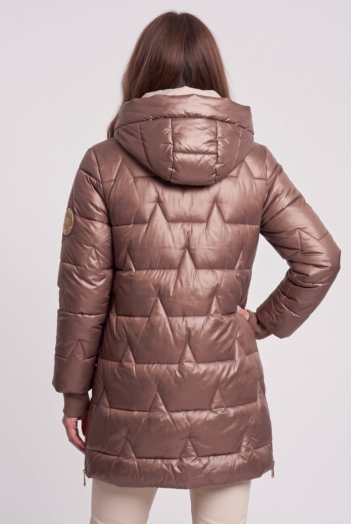 Women's Hooded Longline Puffer Coat