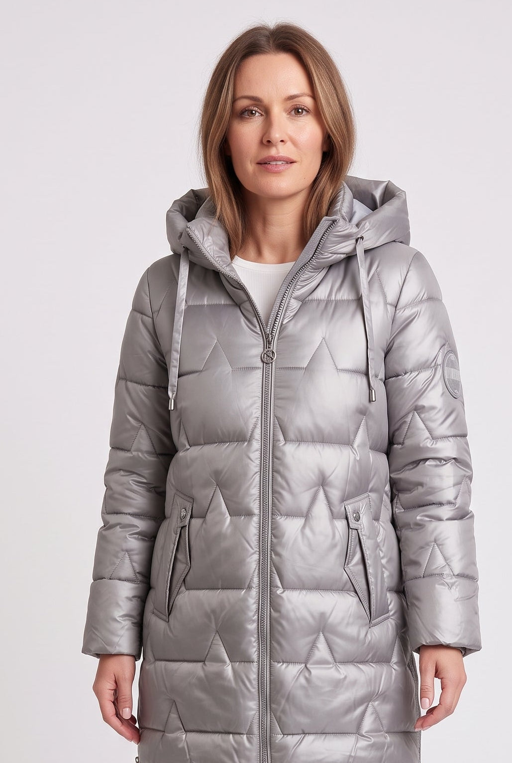Women's Hooded Longline Puffer Coat
