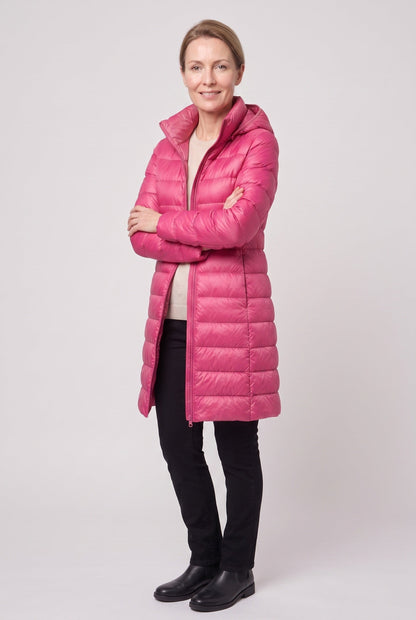 Women's Hooded Longline Puffer Jacket