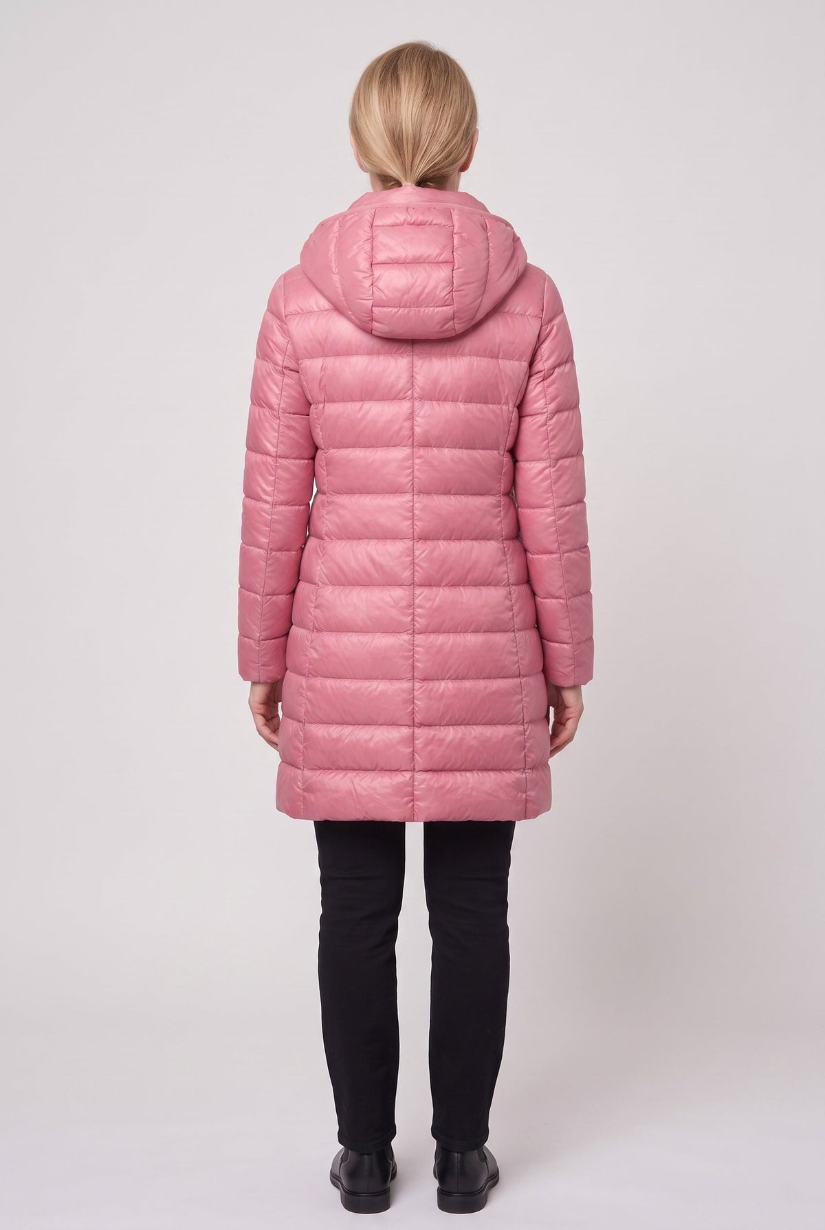 Women's Hooded Longline Puffer Jacket