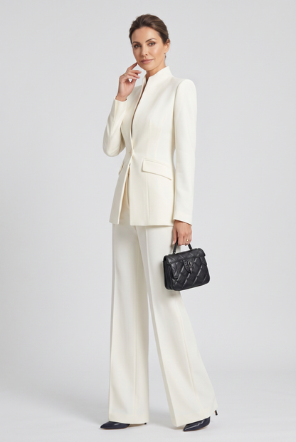 Women's High Neck Trouser Set