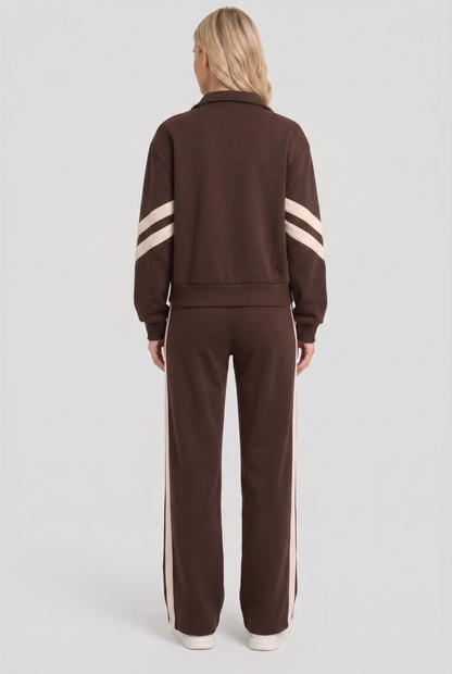 Women's Zip Front Tracksuit Set