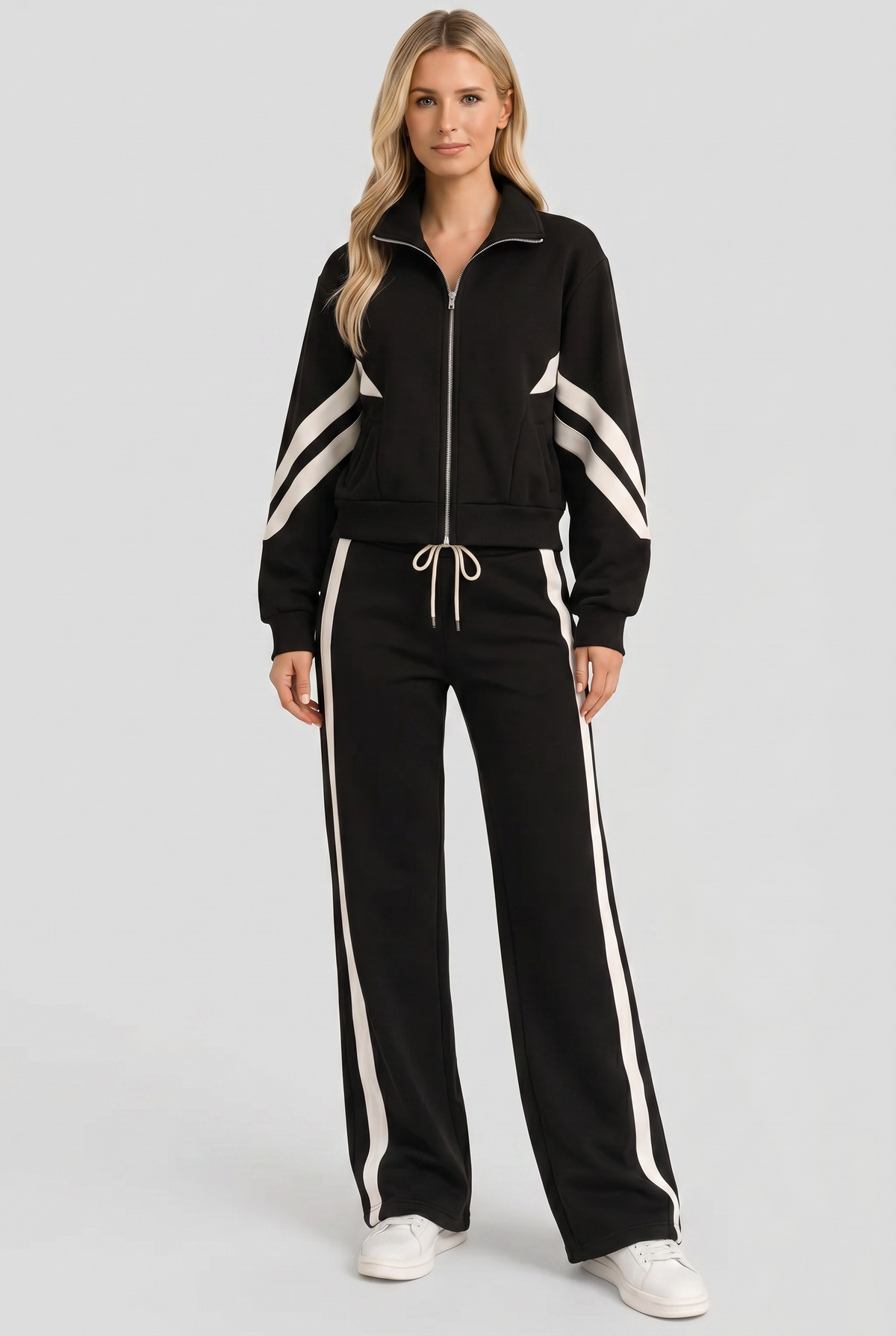 Women's Zip Front Tracksuit Set