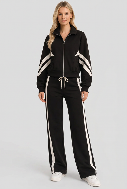 Women's Zip Front Tracksuit Set