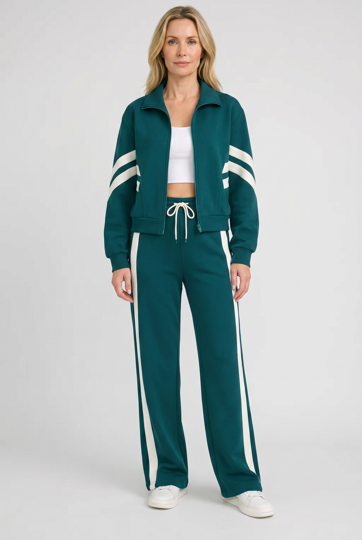 Women's Zip Front Tracksuit Set
