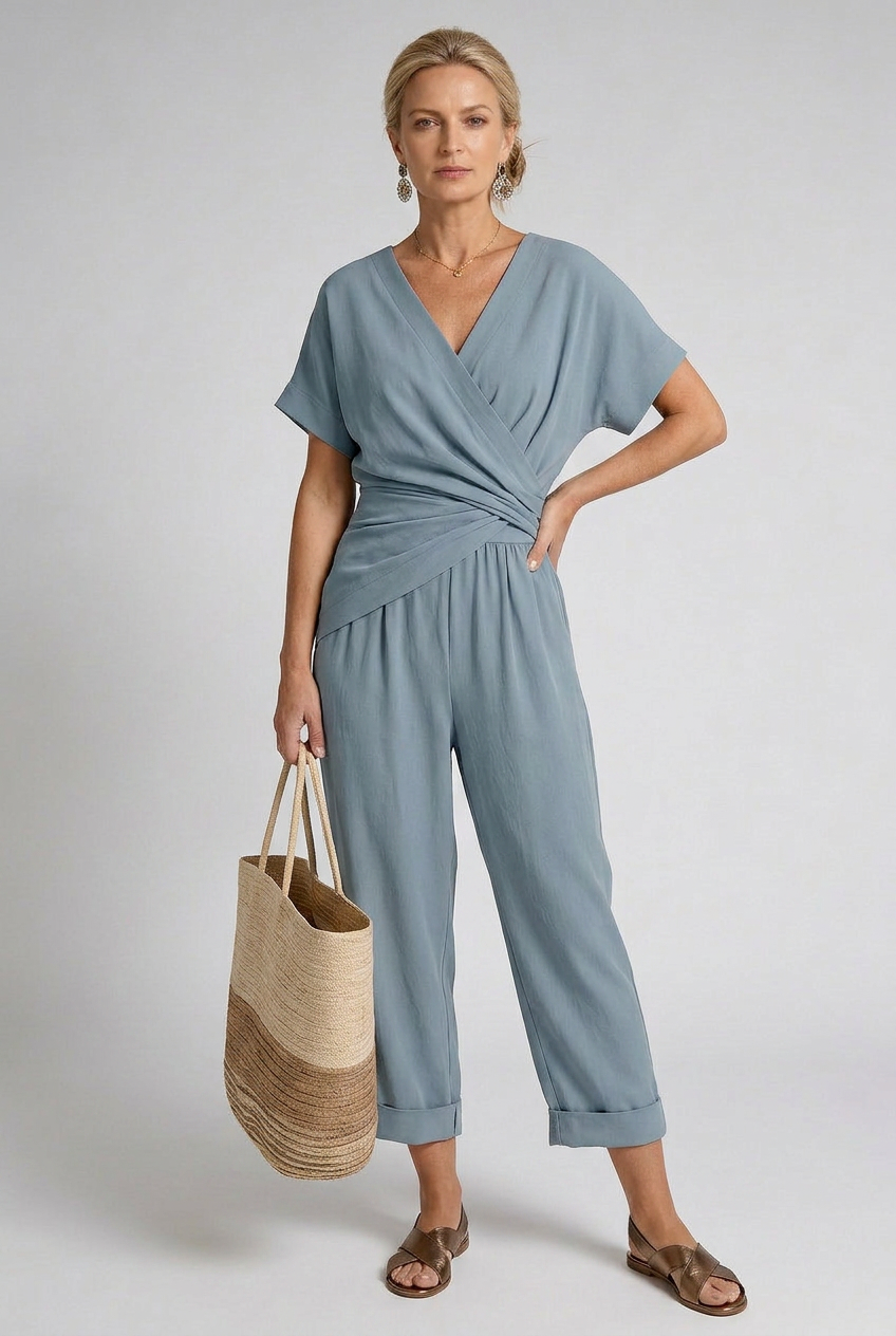 Women's Casual Wrap Summer Set