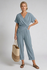 Women's Casual Wrap Summer Set