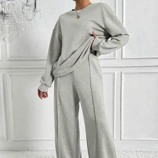 Women's Drop Shoulder Trouser Set