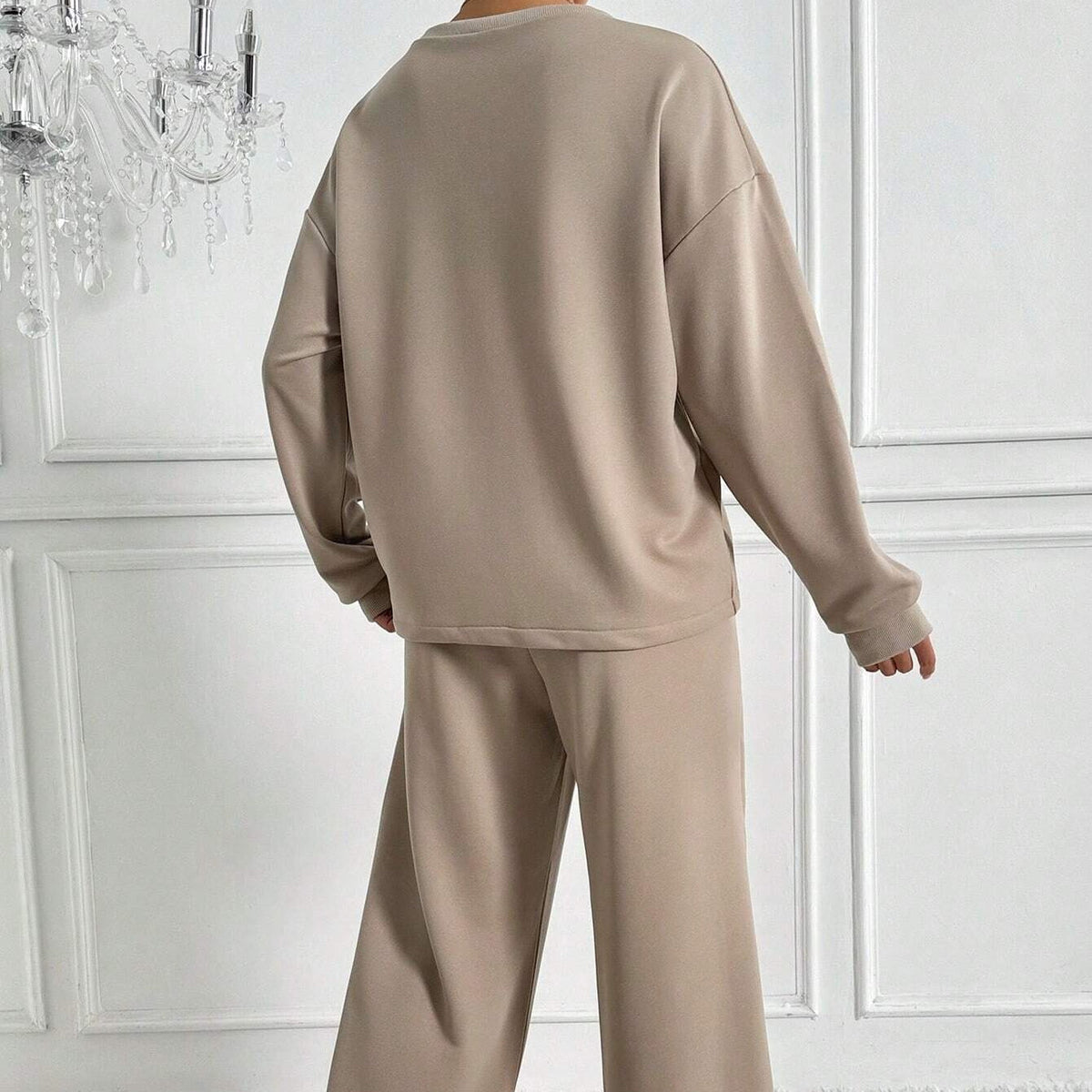 Women's Drop Shoulder Trouser Set