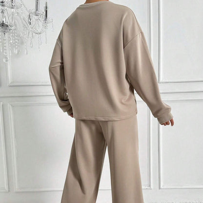 Women's Drop Shoulder Trouser Set