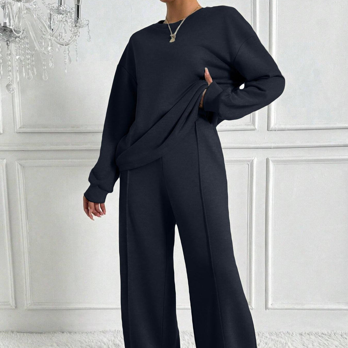 Women's Drop Shoulder Trouser Set