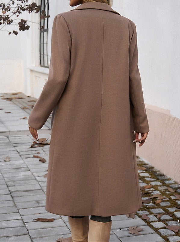 Women's Tailored Long Wool Coat