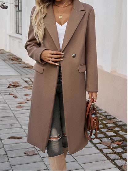 Women's Tailored Long Wool Coat
