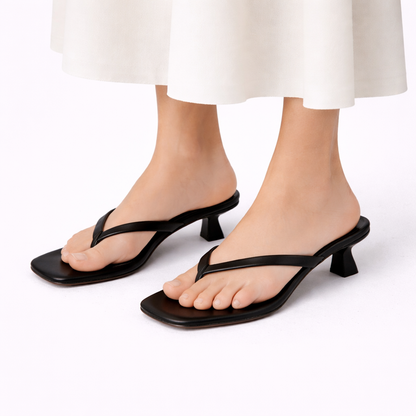 Women's Supportive Heeled Summer Slippers