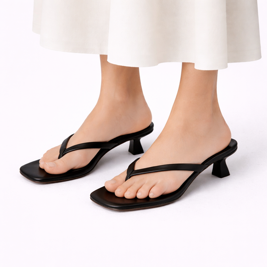 Women's Supportive Heeled Summer Slippers