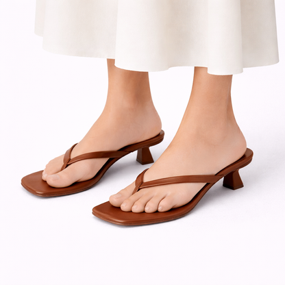 Women's Supportive Heeled Summer Slippers