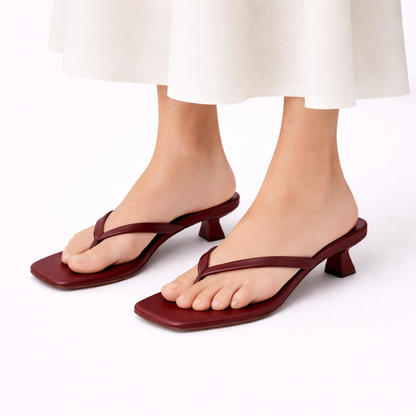 Women's Supportive Heeled Summer Slippers